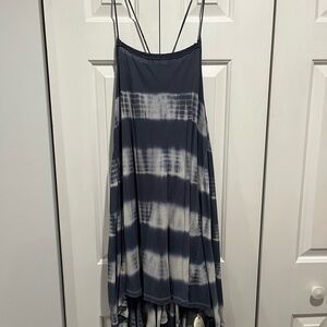 We The Free Navy and White Backless Dress